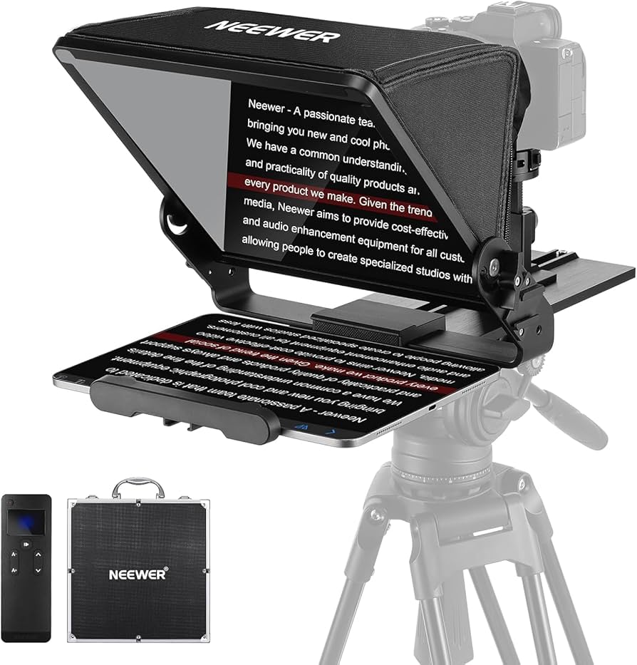 NEEWER X12 14インチ テレプロンプター Amazon.com : NEEWER X12 14 inch Aluminum Alloy Teleprompter
